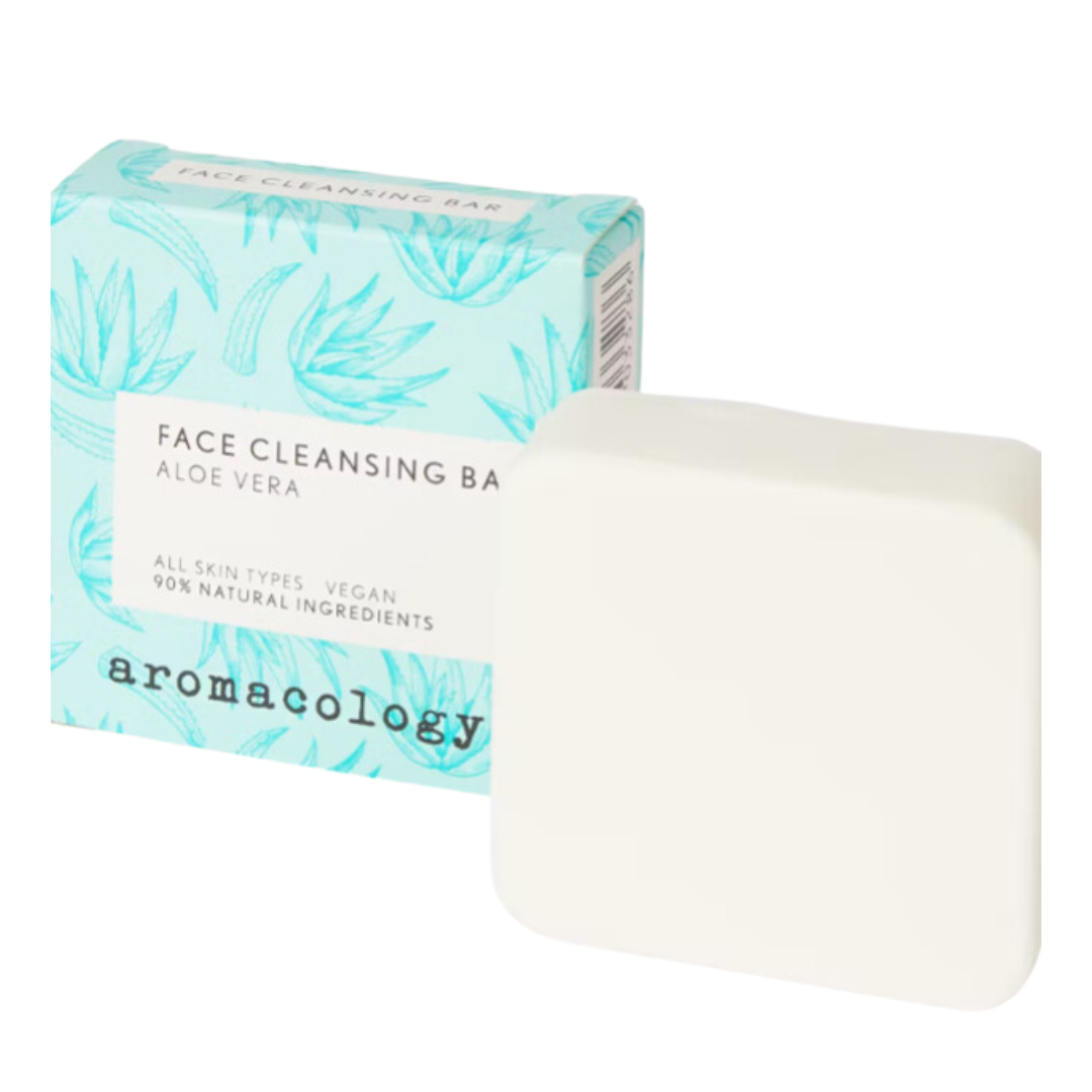 Savon nettoyant visage à l 'Aloe Vera  Aromacology 80 g
