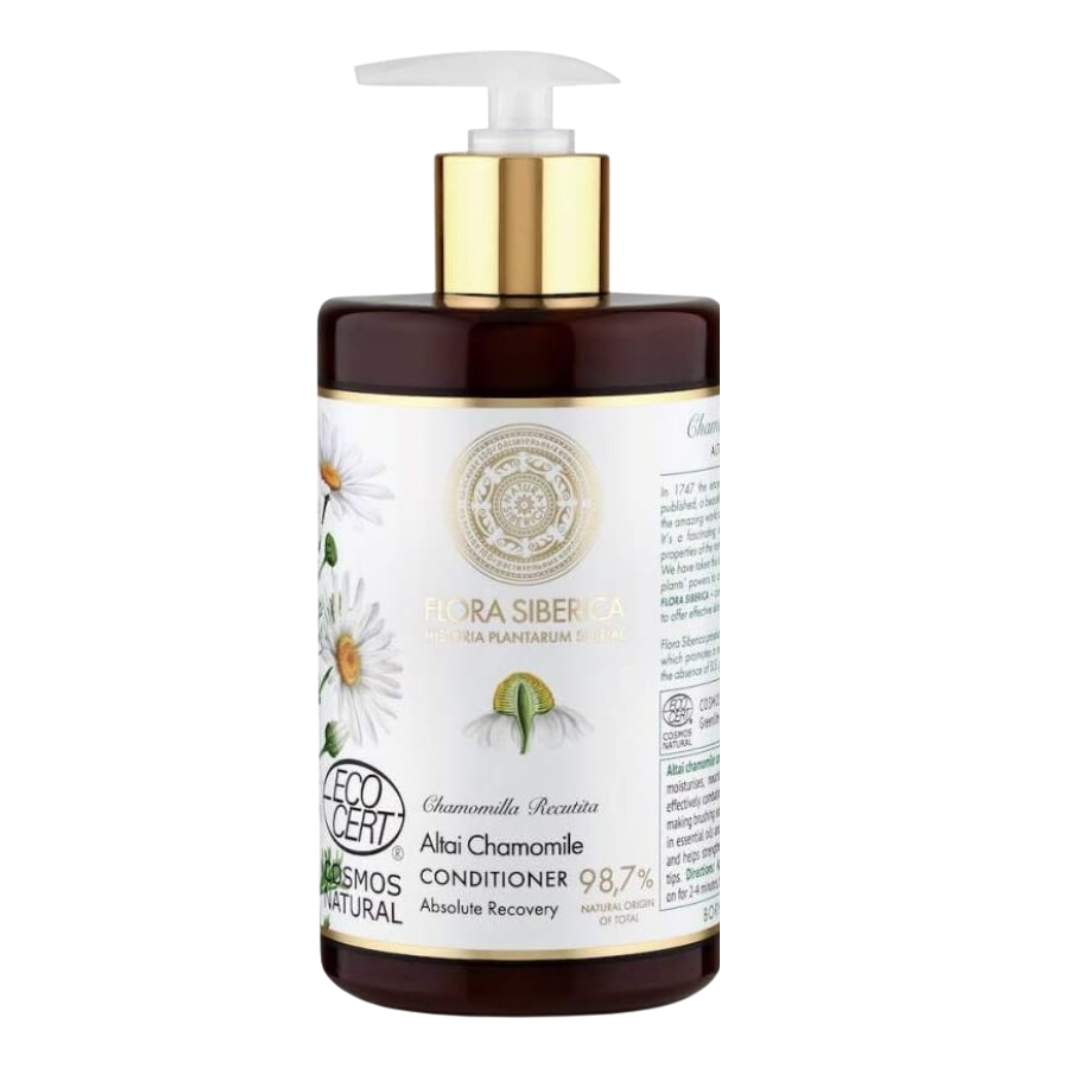 Conditionner  pour Cheveux colorés à la camomille 98,6 % Naturel FLORA SIBERICA 300 ml
