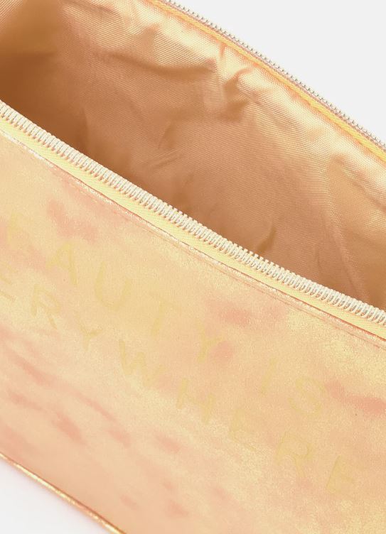 Trousse à cosmétiques doré de  Posh+ pop