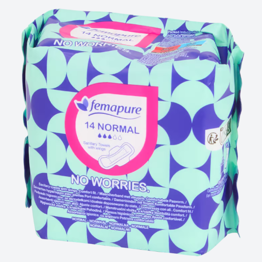 Serviettes hygiéniques Femapure No Worries Super