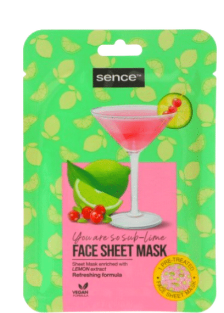 Masque en tissu pour visage  Sence Cocktail de Fruits  Diverses variantes