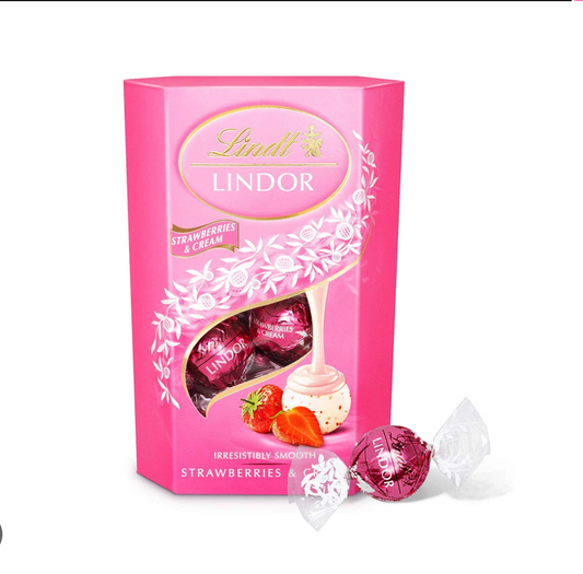 Chocolat Lindt Lindor Fraise et créme